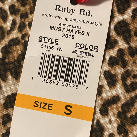Ruby Rd. Leopard Print Blouse - Picture 7 of 7